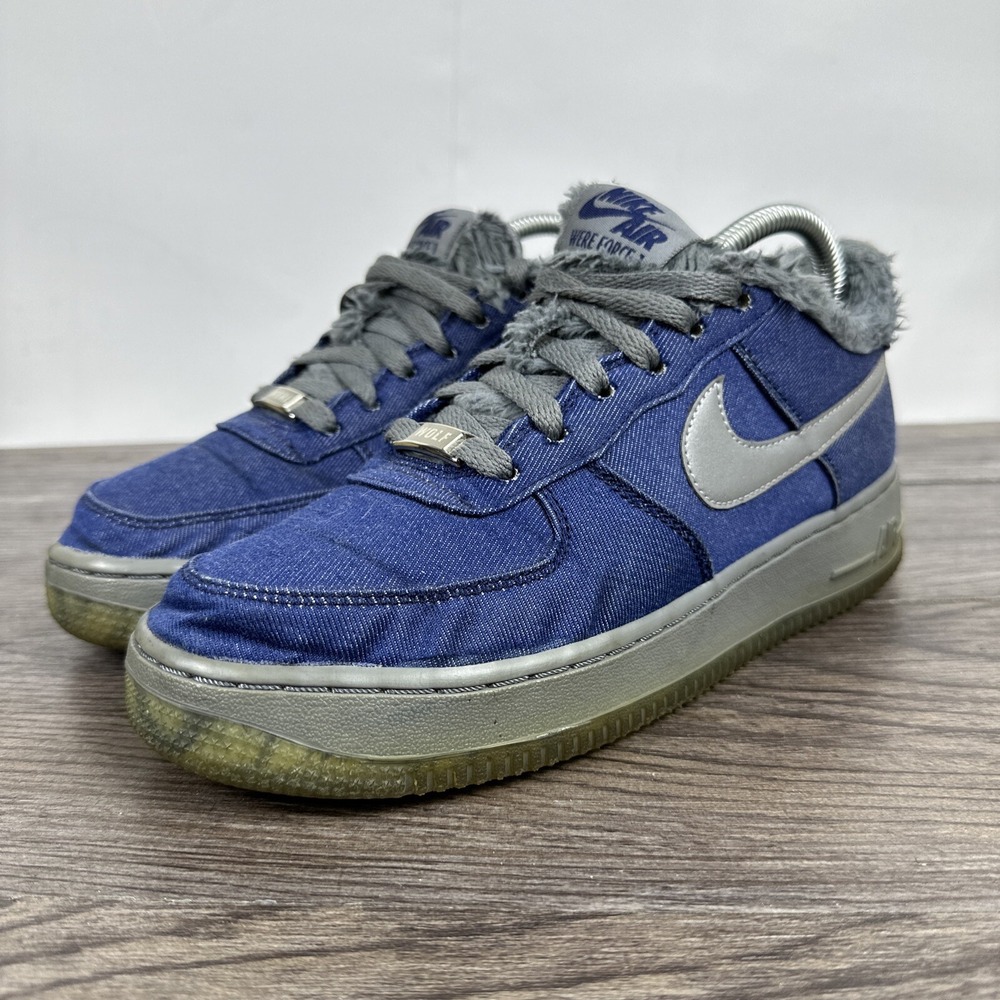 Nike Air Force‎ 1 Werewolf Blue & Gray Women's Size 8 (6.5y) Shoes AJ4234-400
